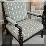F12. Pair of Tommy Bahama spool chairs.36”h x 30”w x 33”d